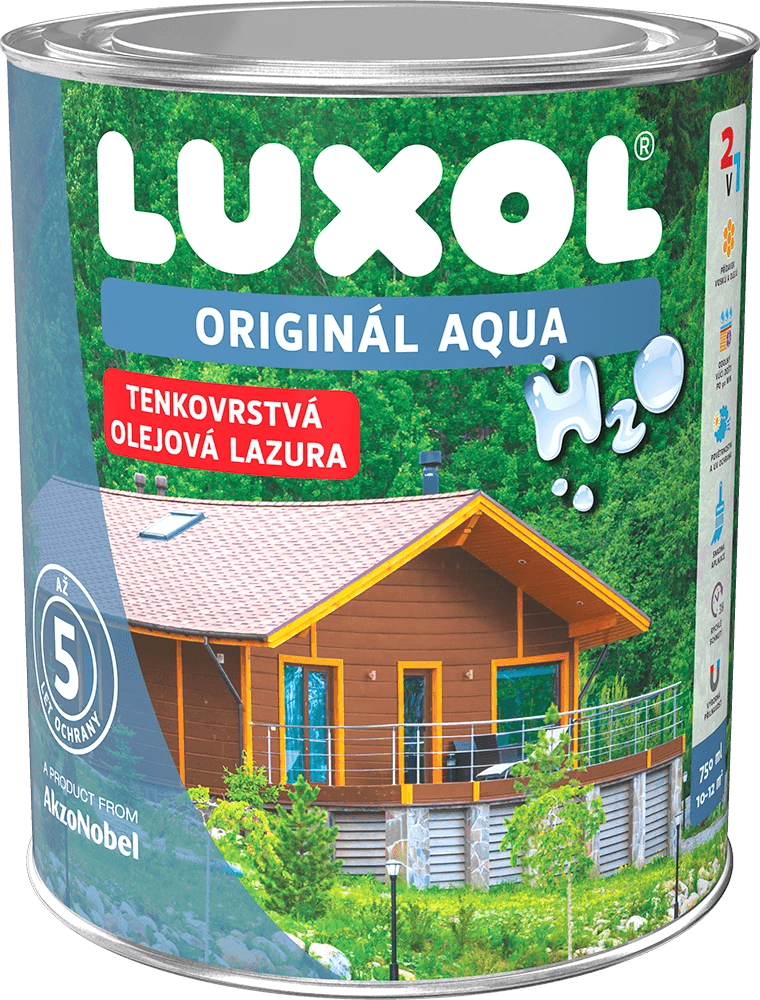 LUXOL Originál Tenkovrstvová olejová lazúra AQUA švédska červeň 0,75 l LUXOL Originál Tenkovrstvová olejová lazúra AQUA švédska červeň 0,75 l