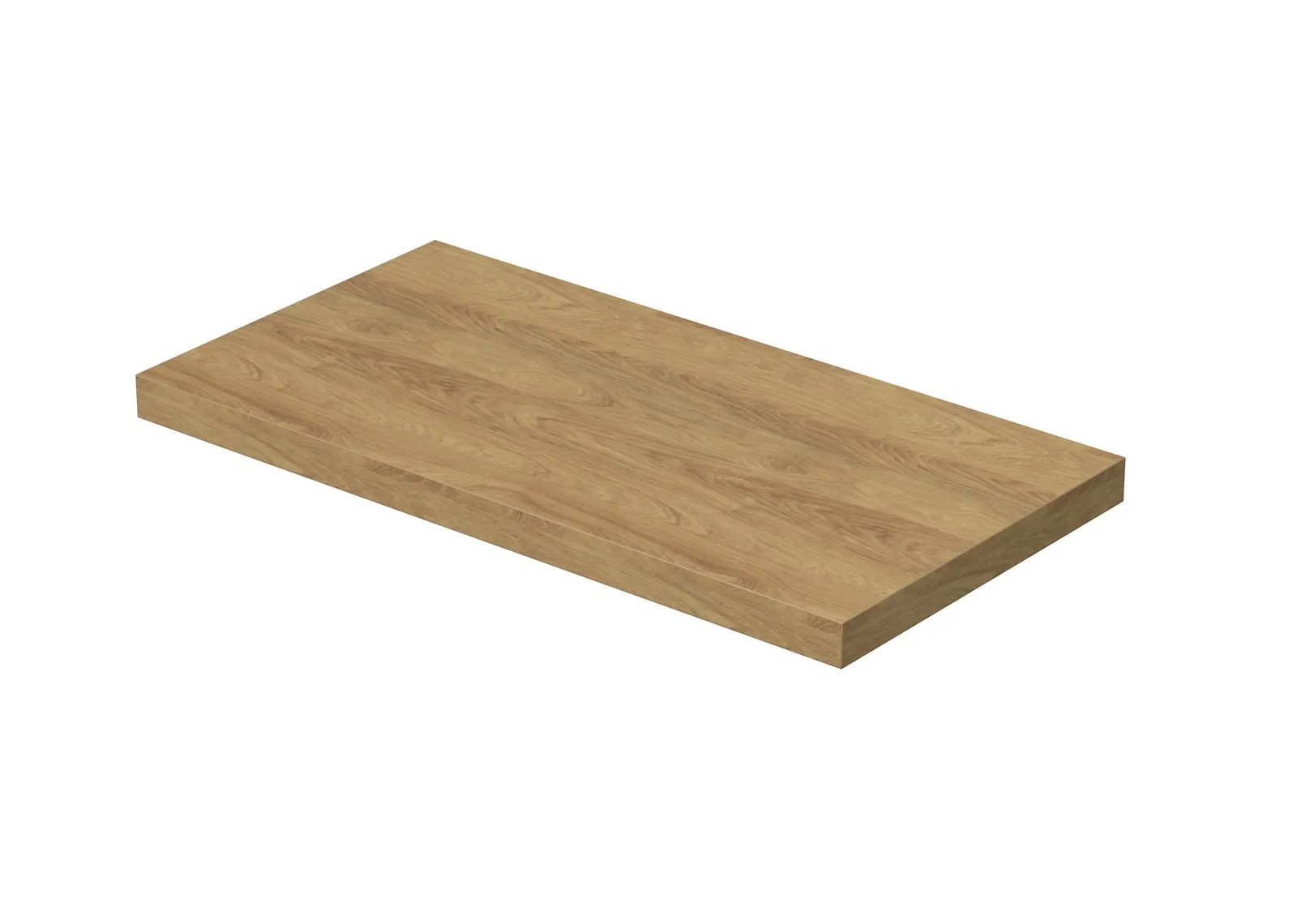 INTEDOOR Umývadlová doska BEE bez výrezu, š. 90 cm, dub Hickory INTEDOOR Umývadlová doska BEE bez výrezu, š. 90 cm, dub Hickory
