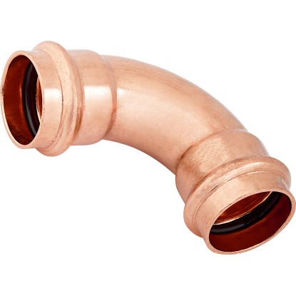 Lisovacie koleno typ II meď 90°, pr. 28 mm, 1 ks Lisovacie koleno typ II meď 90°, pr. 28 mm, 1 ks