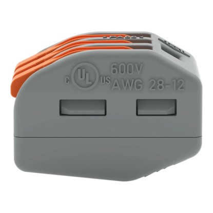 Wago spojka, 4mm², 3-pólová, sivo-oranžová, balenie 50 ks. Pre bezpečnú elektroinštaláciu. Wago spojka, 4mm², 3-pólová, sivo-oranžová, balenie 50 ks. Pre bezpečnú elektroinštaláciu.