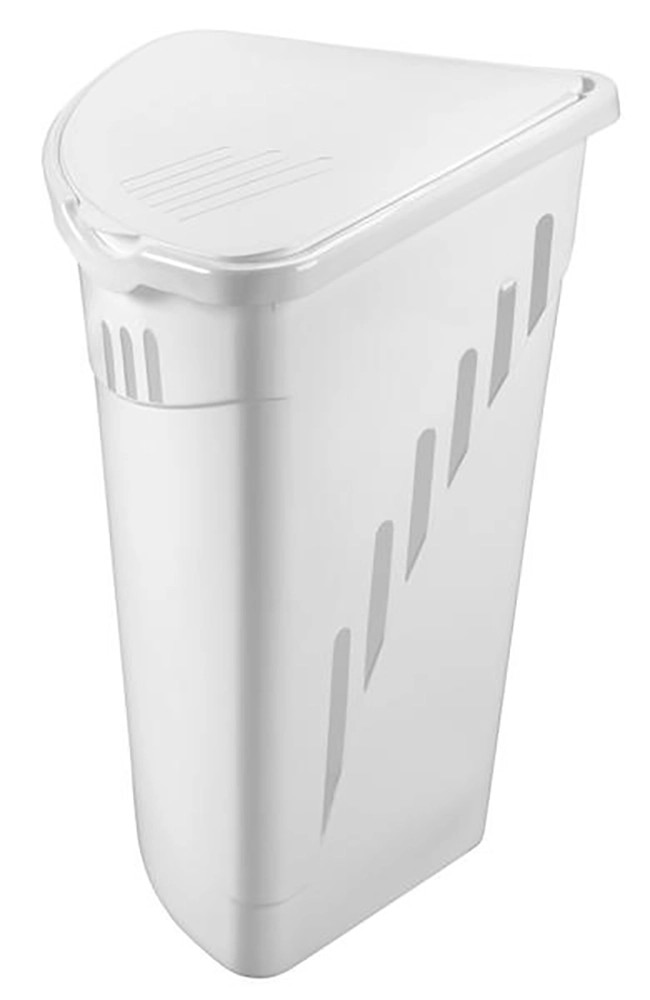 Heidrun Rohový kôš na špinavú bielizeň, plast, biela, 35 l Heidrun Rohový kôš na špinavú bielizeň, plast, biela, 35 l