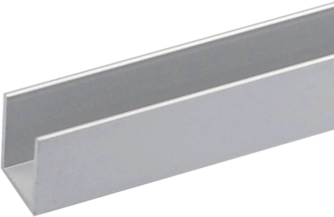 Arcansas U-Profil hliníkový strieborný eloxovaný 15 x 10 x 2000 mm Arcansas U-Profil hliníkový strieborný eloxovaný 15 x 10 x 2000 mm
