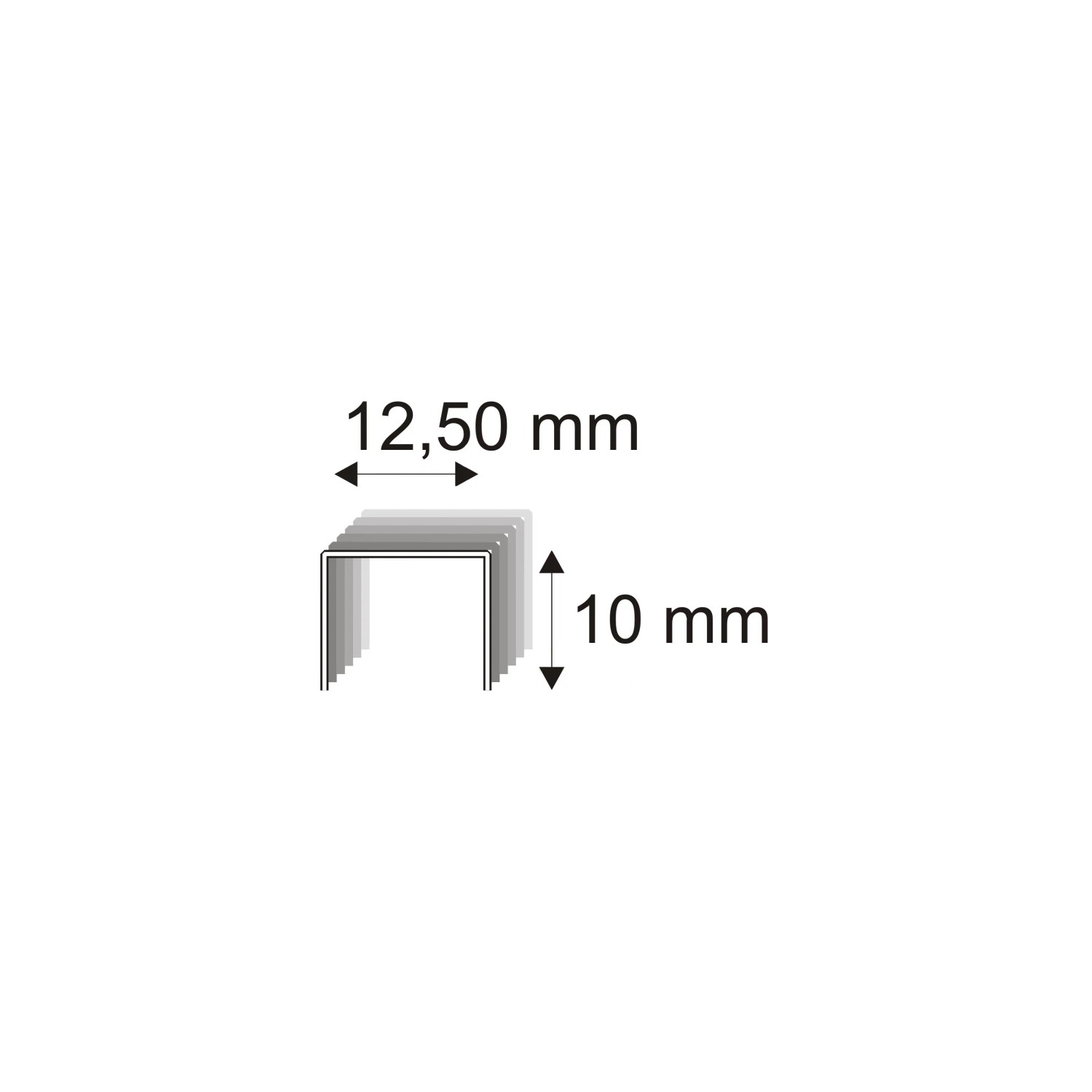 RON Spony čalúnnické 342/10 M, dĺžka 12,5 x 10 mm, 7000 ks RON Spony čalúnnické 342/10 M, dĺžka 12,5 x 10 mm, 7000 ks