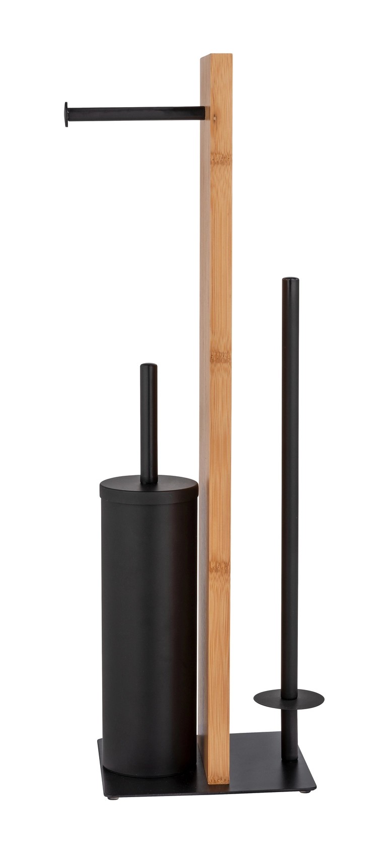 Wenko WC kefa a držiak WC papiera Lesina, bambus/čierna, 18 x 18 x 69 cm Wenko WC kefa a držiak WC papiera Lesina, bambus/čierna, 18 x 18 x 69 cm