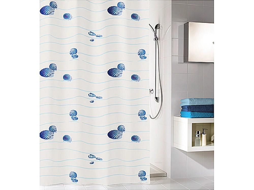 Kleine Wolke Sprchový záves Miami modrý 180 x 200 cm Kleine Wolke Sprchový záves Miami modrý 180 x 200 cm