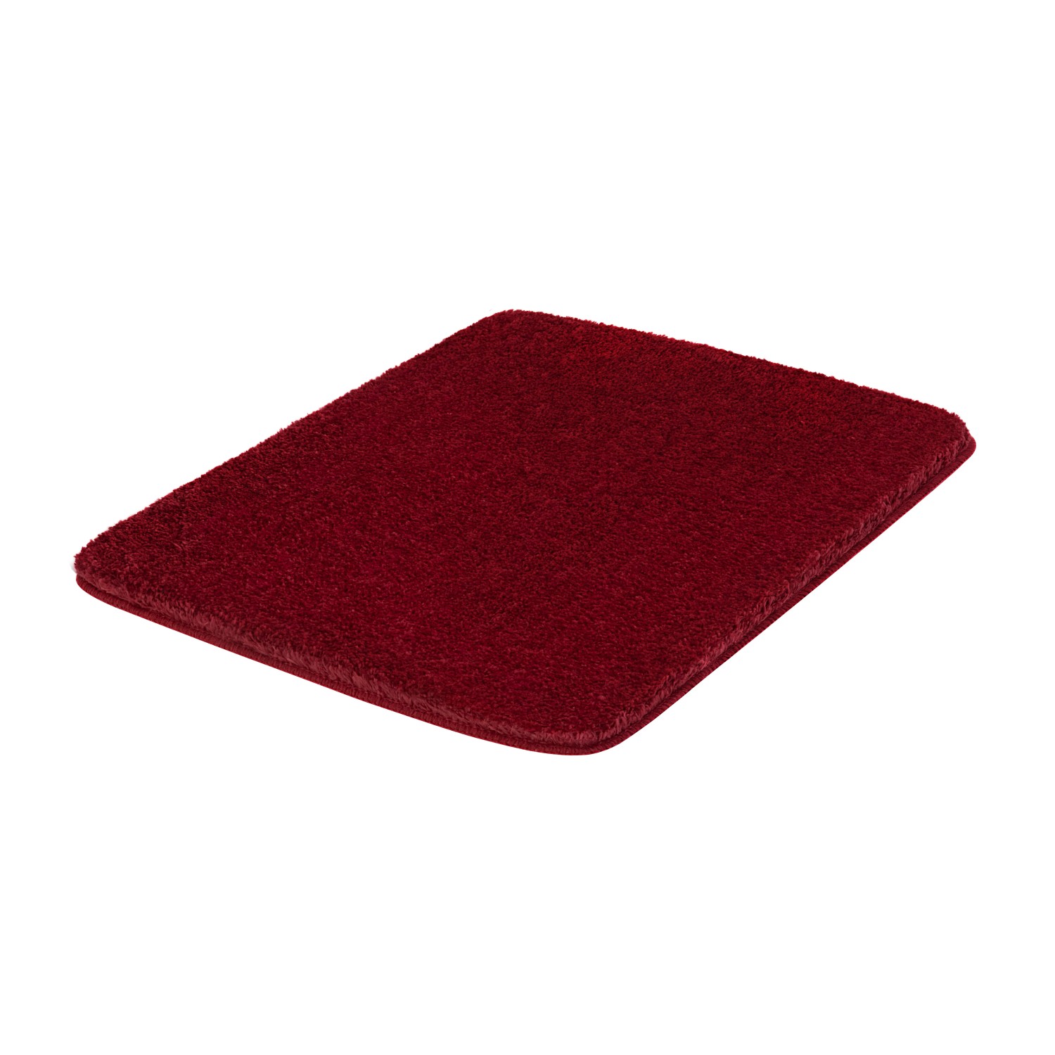 Kúpeľňový koberec Kleine Wolke Meadow vo farbe marsala, 50x60 cm, huňatý vlas. Kúpeľňový koberec Kleine Wolke Meadow vo farbe marsala, 50x60 cm, huňatý vlas.