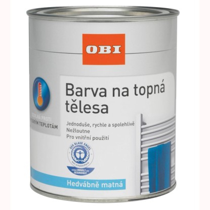 OBI Farba na vykurovacie telesá hodvábne matná biela 375 ml OBI Farba na vykurovacie telesá hodvábne matná biela 375 ml