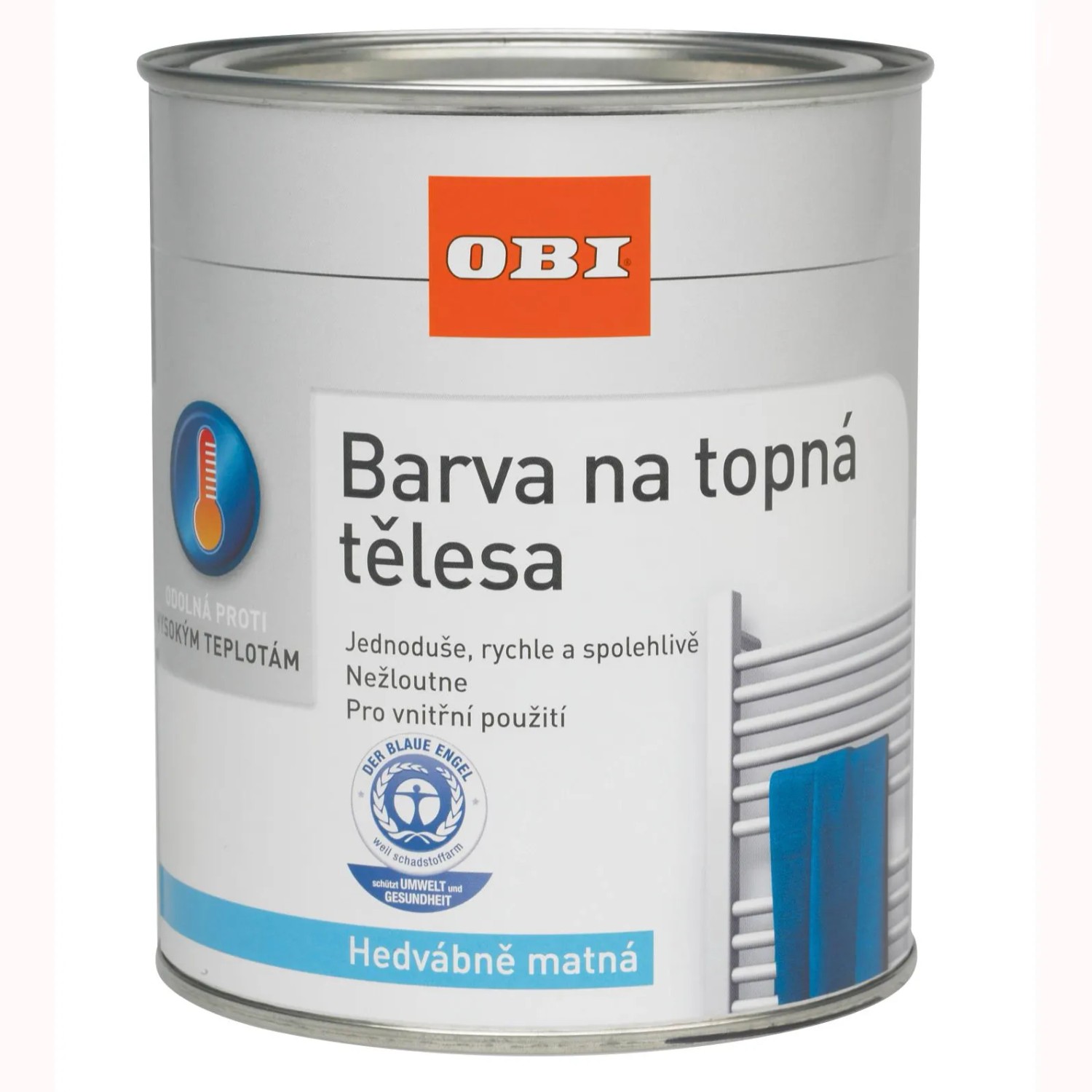 OBI Farba na vykurovacie telesá hodvábne matná biela 375 ml OBI Farba na vykurovacie telesá hodvábne matná biela 375 ml
