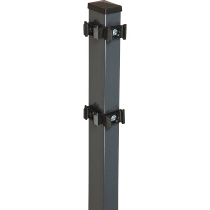 Rohový plotový stĺpik pre zvárané pletivo antracitový 4 cm x 6 cm x 240 cm Rohový plotový stĺpik pre zvárané pletivo antracitový 4 cm x 6 cm x 240 cm