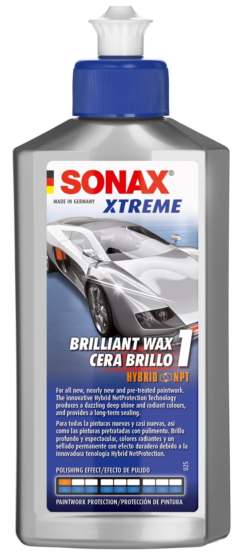 SONAX XTR brilantný vosk WAX1 250 ml SONAX XTR brilantný vosk WAX1 250 ml