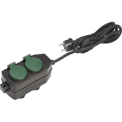 Zásuvková lišta H05RR-F 3 x 1,5 mm2 čierna 2 m Zásuvková lišta H05RR-F 3 x 1,5 mm2 čierna 2 m