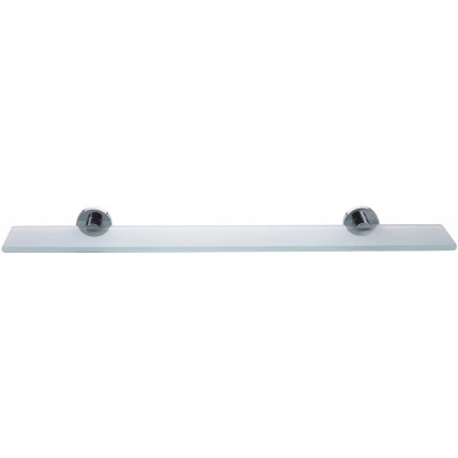 tesa Sklenená polička Smooz, chróm, 50 x 600 x 120 mm tesa Sklenená polička Smooz, chróm, 50 x 600 x 120 mm