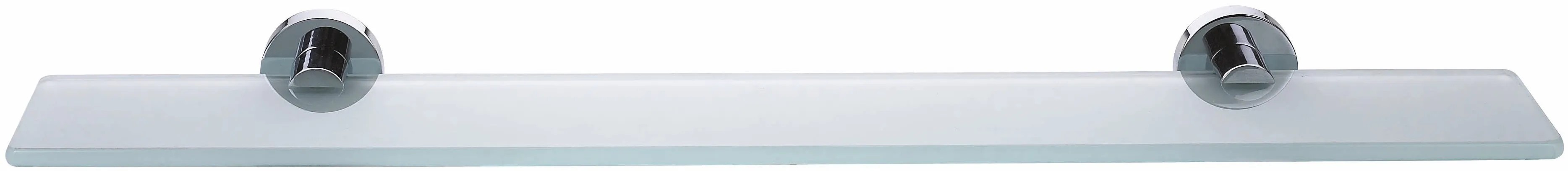 tesa Sklenená polička Smooz, chróm, 50 x 600 x 120 mm tesa Sklenená polička Smooz, chróm, 50 x 600 x 120 mm