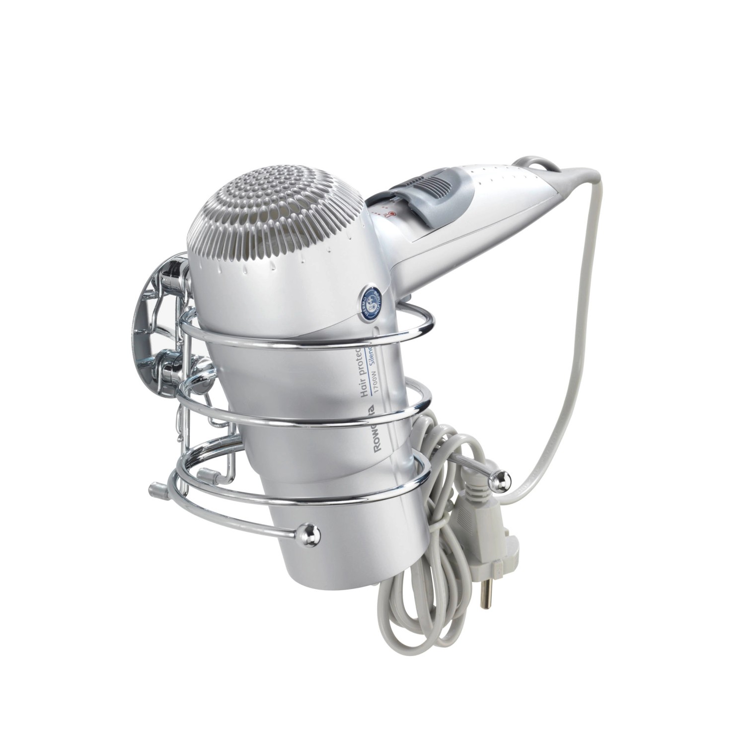 Wenko Držiak na fén Turbo-Loc pripevnenie bez vŕtania výška 7,5 cm chróm Wenko Držiak na fén Turbo-Loc pripevnenie bez vŕtania výška 7,5 cm chróm