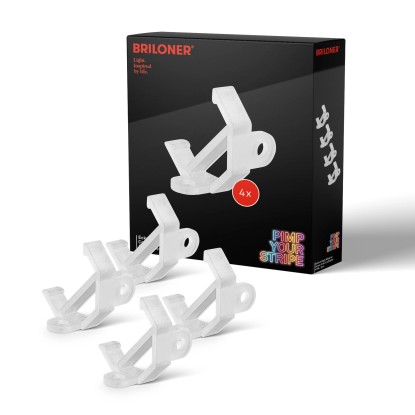 Briloner Súprava koncoviek koľajnicového systému, transparentná, 4 ks Briloner Súprava koncoviek koľajnicového systému, transparentná, 4 ks