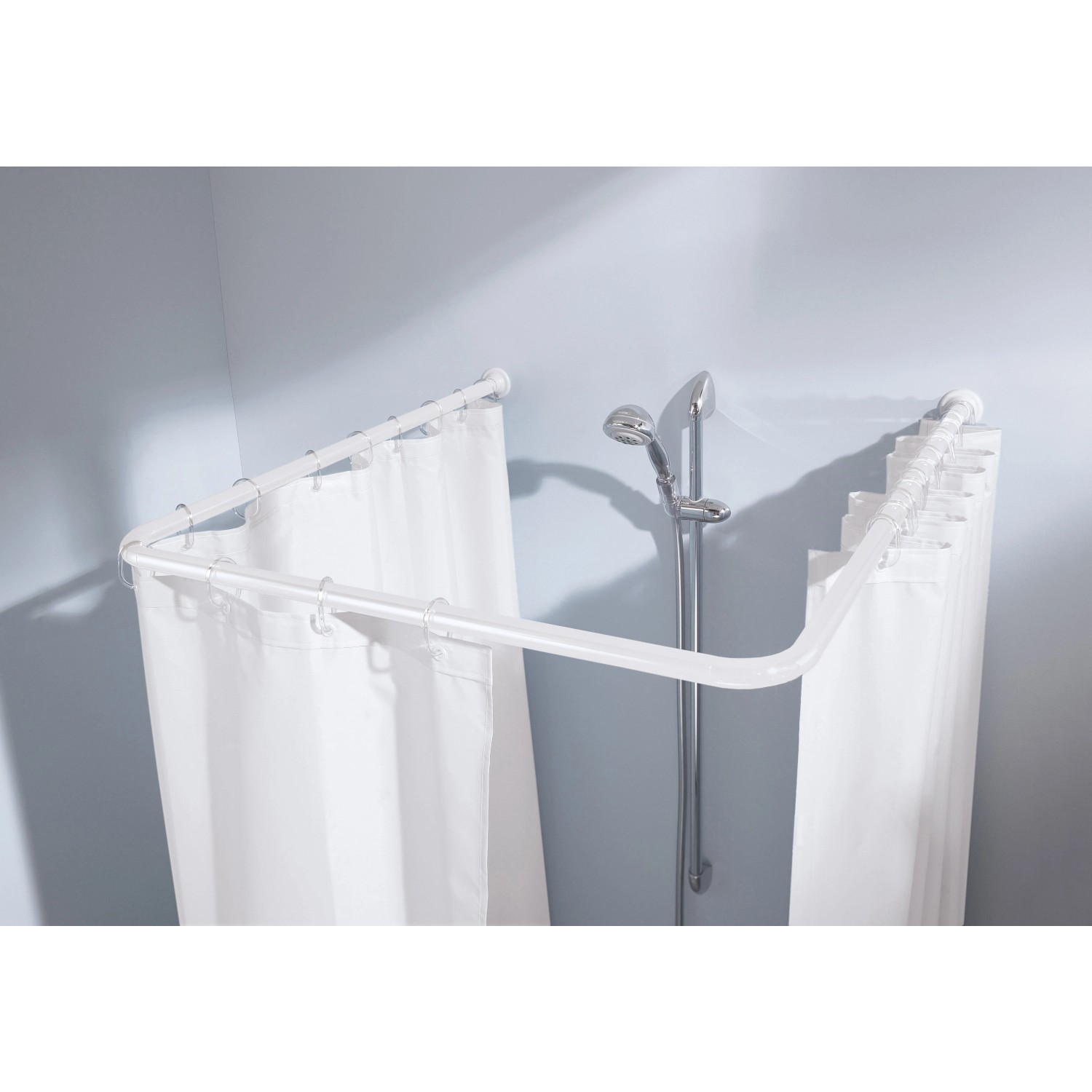 Kleine Wolke Univerzálna tyč z 3 ks pre sprchové závesy biela, pr. 25 mm Kleine Wolke Univerzálna tyč z 3 ks pre sprchové závesy biela, pr. 25 mm