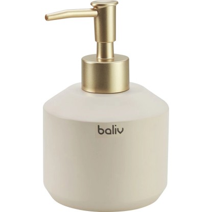 baliv Dávkovač mydla Cosy Wave, béžový, polyresin, 9 x 10 cm baliv Dávkovač mydla Cosy Wave, béžový, polyresin, 9 x 10 cm