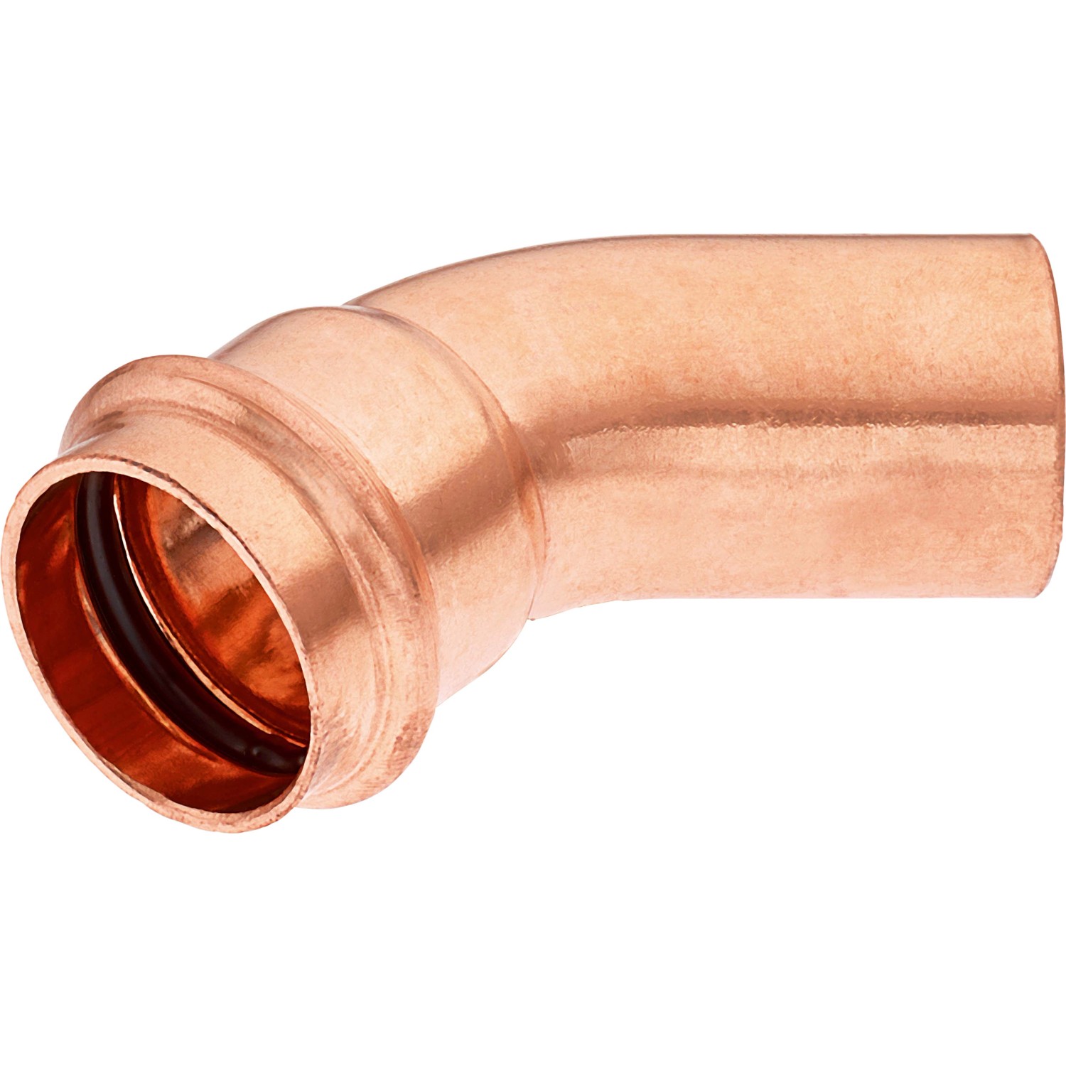 Lisovacie koleno typ IA meď 45°, pr. 28 mm x 18 mm, 1 ks Lisovacie koleno typ IA meď 45°, pr. 28 mm x 18 mm, 1 ks