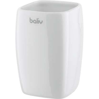 baliv Téglik na zubné kefky, keramika, biela, 7,5 x 7,5 x 10,5 cm baliv Téglik na zubné kefky, keramika, biela, 7,5 x 7,5 x 10,5 cm