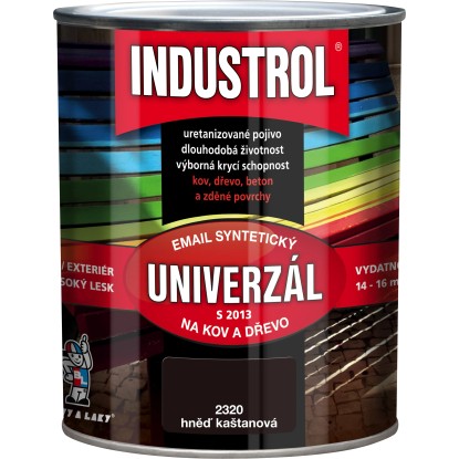INDUSTROL Email na kov a drevo S2013 UNIVERZÁL 2880 hnedá gaštanová 750 ml INDUSTROL Email na kov a drevo S2013 UNIVERZÁL 2880 hnedá gaštanová 750 ml