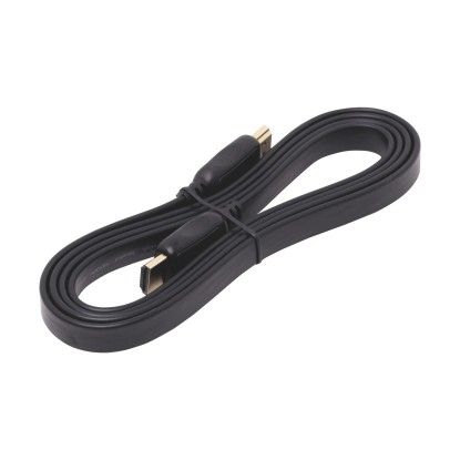 OBI HDMI prepojovací kábel pozlátený 1,5 m plochý OBI HDMI prepojovací kábel pozlátený 1,5 m plochý