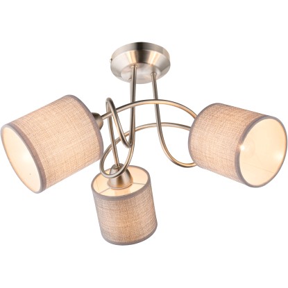 GLOBO Stropné svietidlo PACO nikel matný GLOBO Stropné svietidlo PACO nikel matný