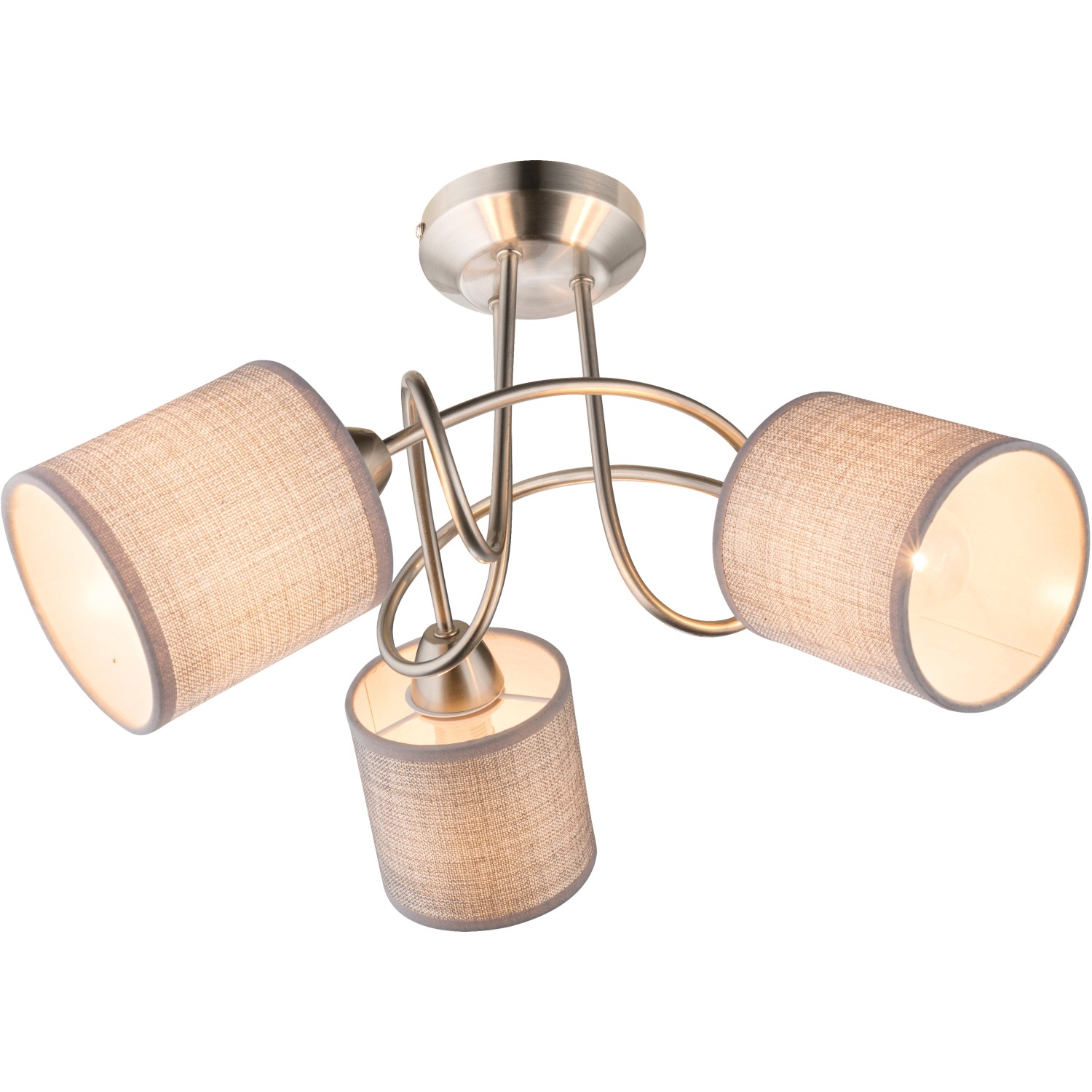 GLOBO Stropné svietidlo PACO nikel matný GLOBO Stropné svietidlo PACO nikel matný