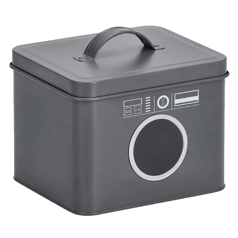 Zeller Present Kovová dóza na pracie tablety, antracitová, 18 x 15,5 x 14-17 cm Zeller Present Kovová dóza na pracie tablety, antracitová, 18 x 15,5 x 14-17 cm