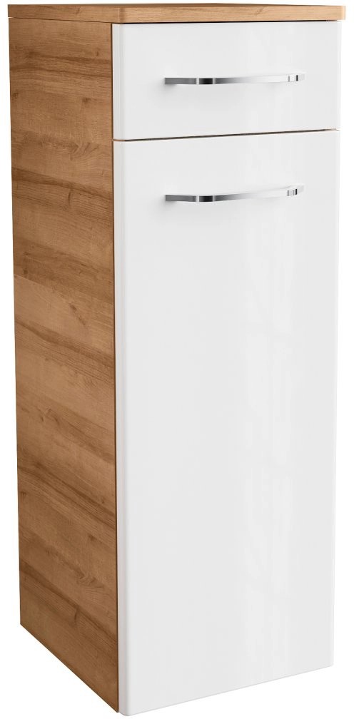 Fackelmann Kúpeľňová závesná stredná skrinka MILANO suk. dub/biela 302x826x320mm Fackelmann Kúpeľňová závesná stredná skrinka MILANO suk. dub/biela 302x826x320mm