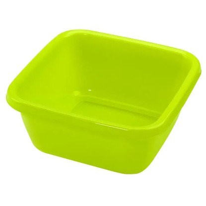 Heidrun Umývadlo štvorcové, plast, zelená, 6 l Heidrun Umývadlo štvorcové, plast, zelená, 6 l