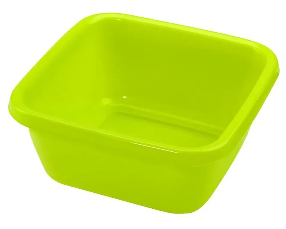 Heidrun Umývadlo štvorcové, plast, zelená, 6 l Heidrun Umývadlo štvorcové, plast, zelená, 6 l