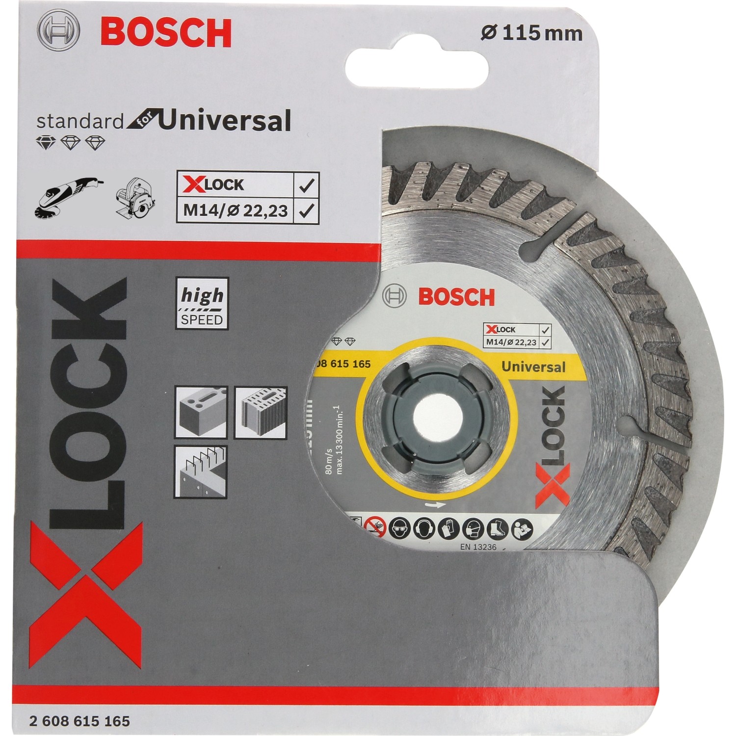 Bosch Diamantový rezný kotúč Expert X-Lock, Universal, pr. 115 mm Bosch Diamantový rezný kotúč Expert X-Lock, Universal, pr. 115 mm