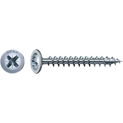 Skrutka do nábytku Spax s tanierovou hlavou, pohon T-Star plus, 3x20mm, 100 kusov, na výrobu nábytku. Skrutka do nábytku Spax s tanierovou hlavou, pohon T-Star plus, 3x20mm, 100 kusov, na výrobu nábytku.