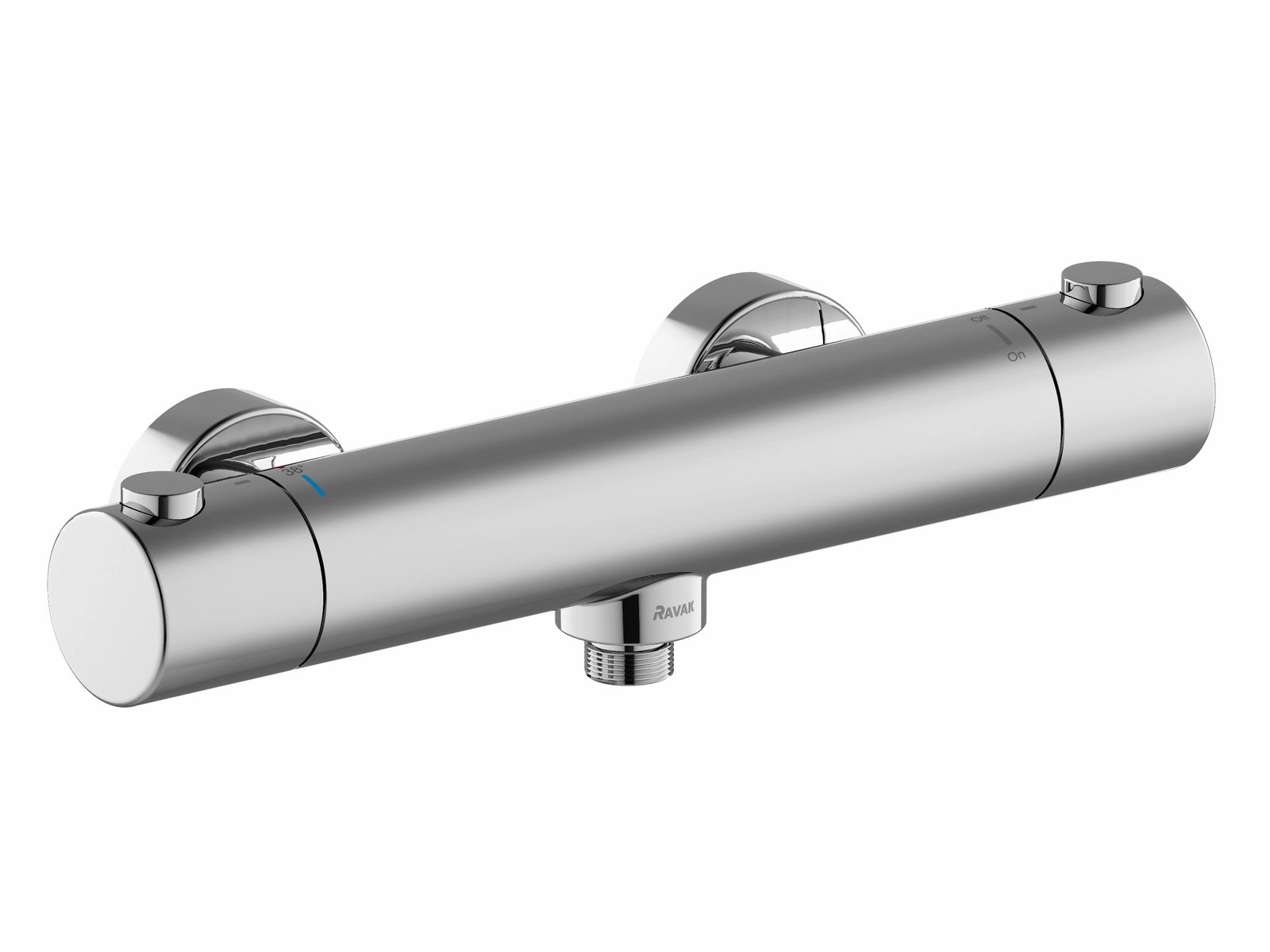 RAVAK Termostatická sprchová batéria Puri PU 033.00CR bez setu, chróm, 150 mm RAVAK Termostatická sprchová batéria Puri PU 033.00CR bez setu, chróm, 150 mm