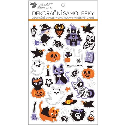 Anděl Přerov Samolepky Halloween mačky 14,5 x 25 cm Anděl Přerov Samolepky Halloween mačky 14,5 x 25 cm