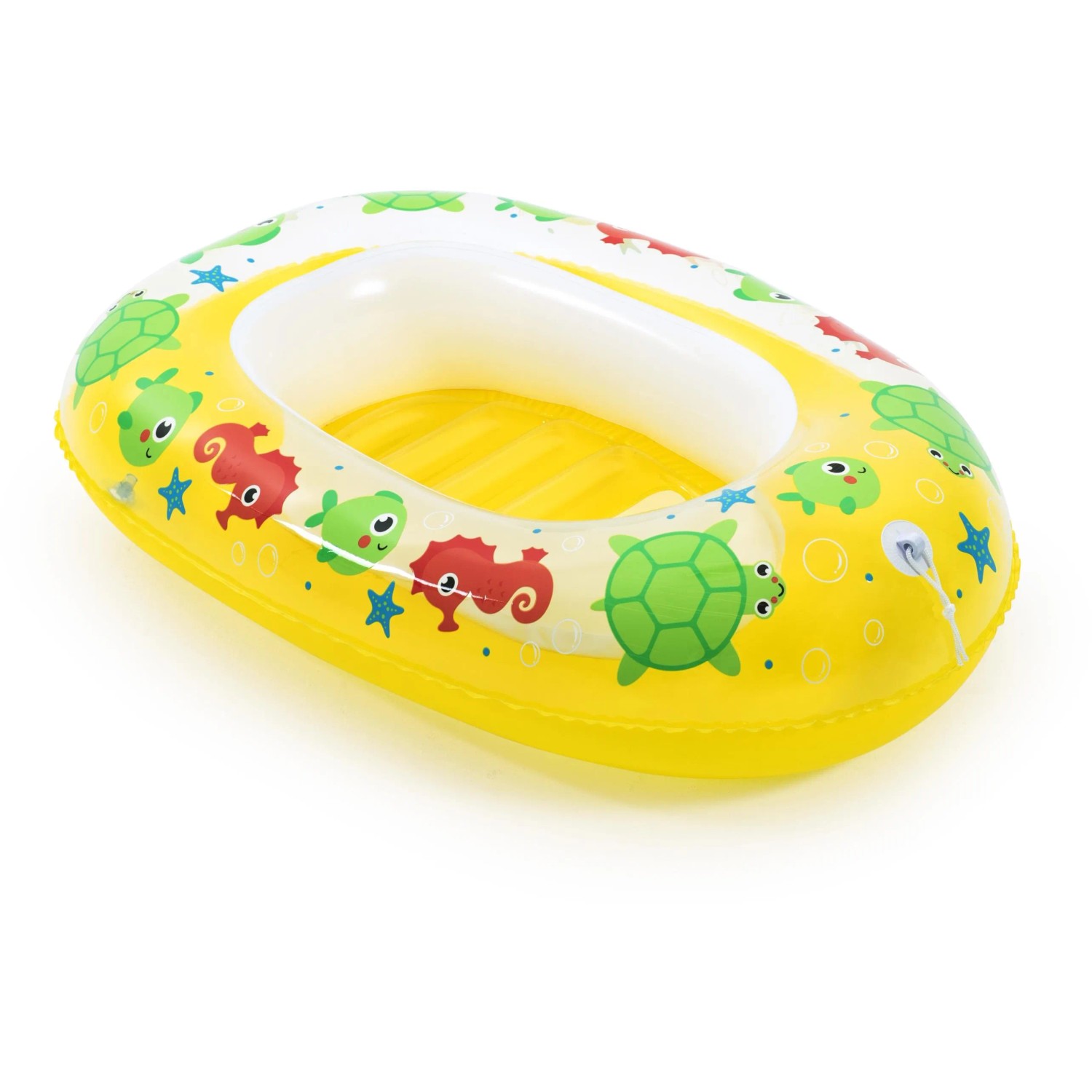 Žltý nafukovací čln Bestway Kiddie Raft s motívmi zvierat, 91x61x20 cm, pre deti vo veku 3-6 rokov. Žltý nafukovací čln Bestway Kiddie Raft s motívmi zvierat, 91x61x20 cm, pre deti vo veku 3-6 rokov.