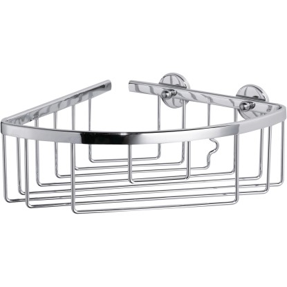 tesa Rohový košík do sprchy Aluxx stredný, chróm, 92 x 192 x 200 mm tesa Rohový košík do sprchy Aluxx stredný, chróm, 92 x 192 x 200 mm