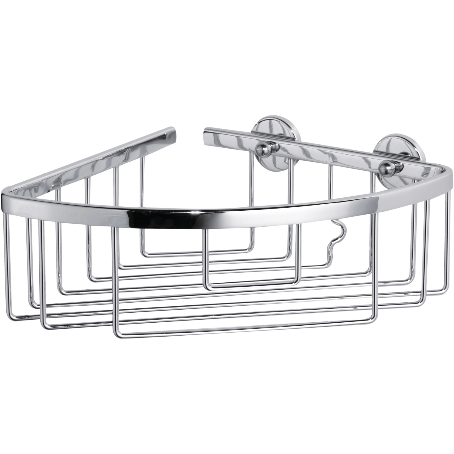 tesa Rohový košík do sprchy Aluxx stredný, chróm, 92 x 192 x 200 mm tesa Rohový košík do sprchy Aluxx stredný, chróm, 92 x 192 x 200 mm