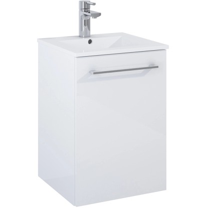 Maximus Skrinka pod umývadlo Cheese, 1 dvierka, biela + strieb. úchytky, 40 cm Maximus Skrinka pod umývadlo Cheese, 1 dvierka, biela + strieb. úchytky, 40 cm