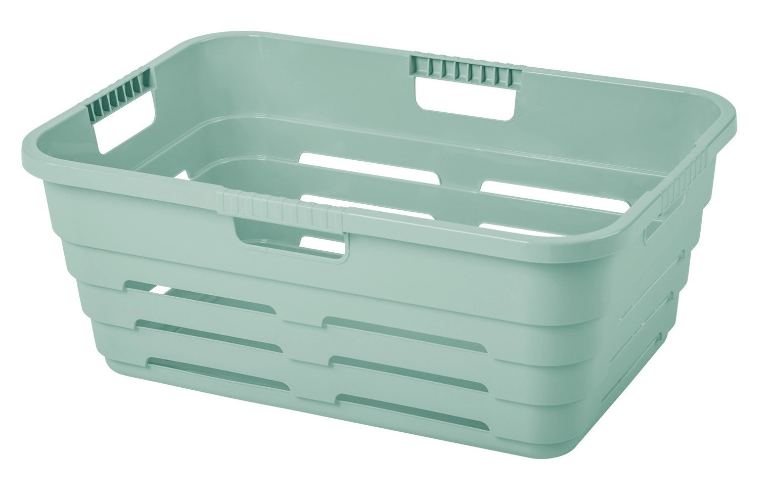 Tontarelli Kôš na čistú bielizeň MAYA s otvormi zelená, 55 x 38 x 22 cm, 32 l Tontarelli Kôš na čistú bielizeň MAYA s otvormi zelená, 55 x 38 x 22 cm, 32 l