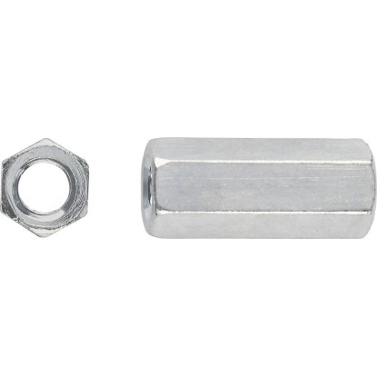 LUX-TOOLS Spojovacia matica nerezová oceľ A2, M10 x 30 mm, pr. 17 mm - na váhu LUX-TOOLS Spojovacia matica nerezová oceľ A2, M10 x 30 mm, pr. 17 mm - na váhu