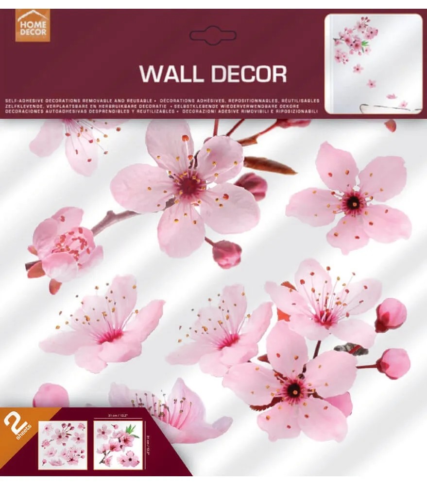 Crearreda Samolepiaca dekorácia Cherry Blossom Crearreda Samolepiaca dekorácia Cherry Blossom