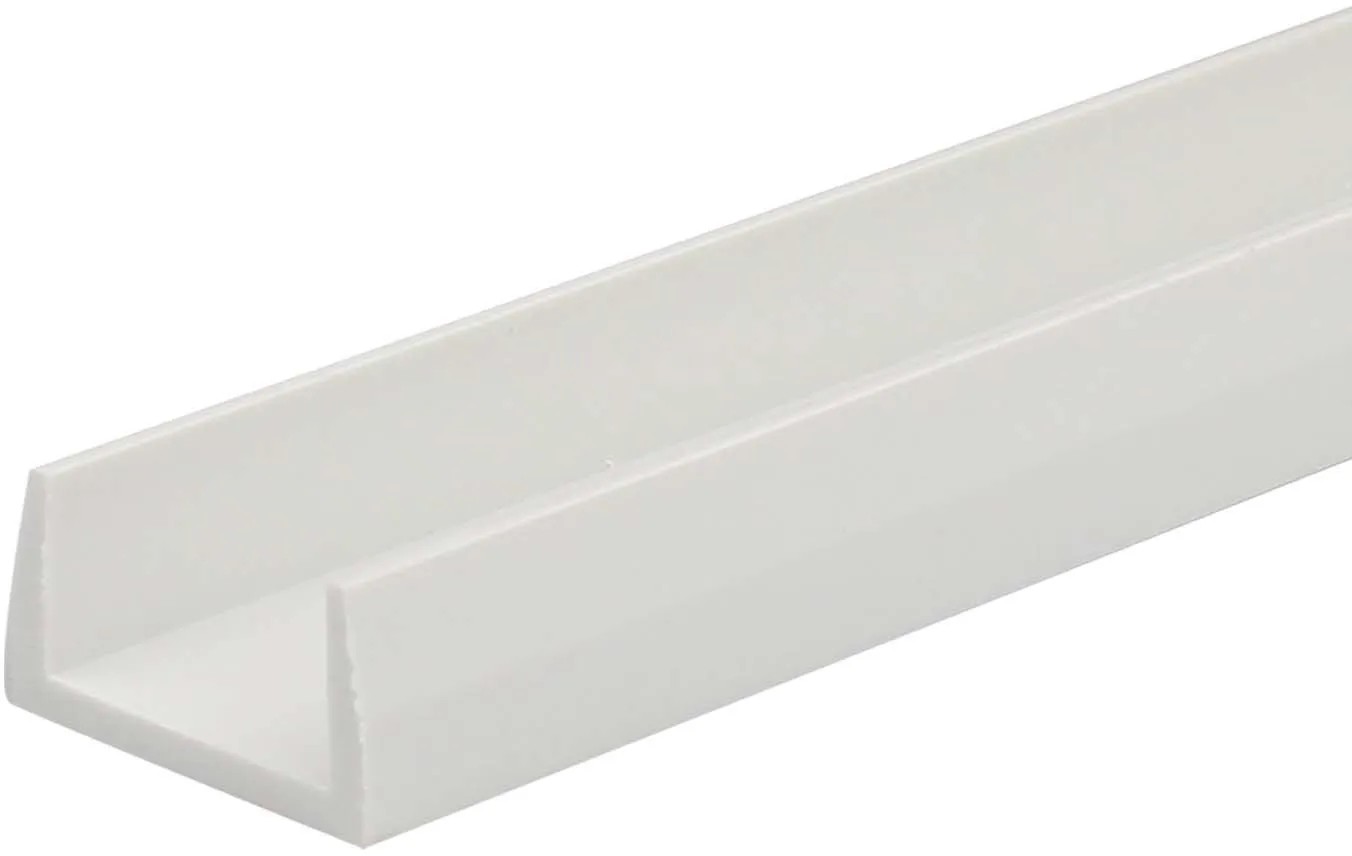 Arcansas U-Profil PVC biely matný 10 x 10 x 1000 mm Arcansas U-Profil PVC biely matný 10 x 10 x 1000 mm