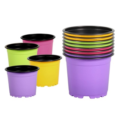 Kvetináč výsadbový Color Black, pr. 11 cm, 8 ks Kvetináč výsadbový Color Black, pr. 11 cm, 8 ks