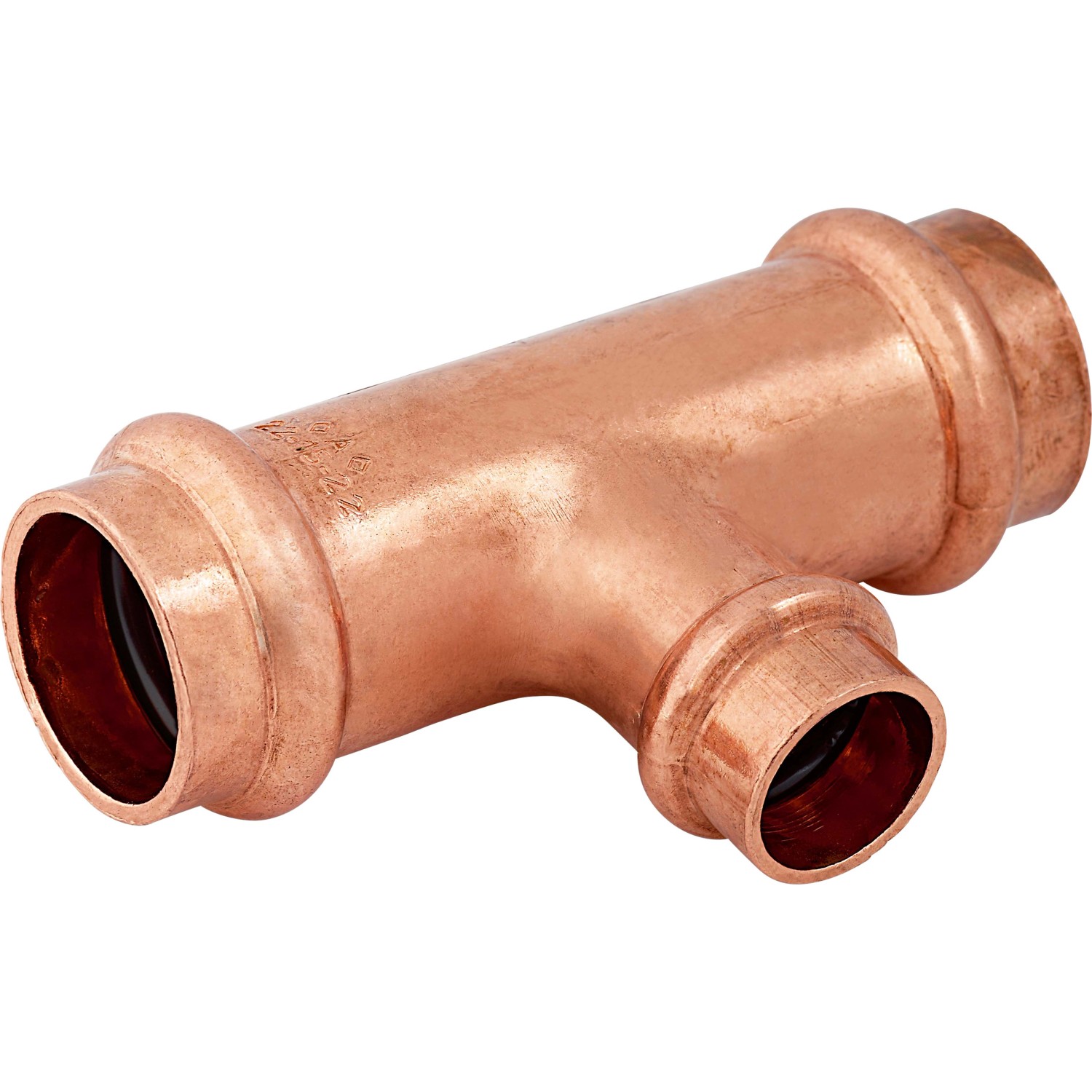 Lisovací T-diel s redukciou meď, pr. 22 mm x 15 mm x 22 mm, 1 ks Lisovací T-diel s redukciou meď, pr. 22 mm x 15 mm x 22 mm, 1 ks