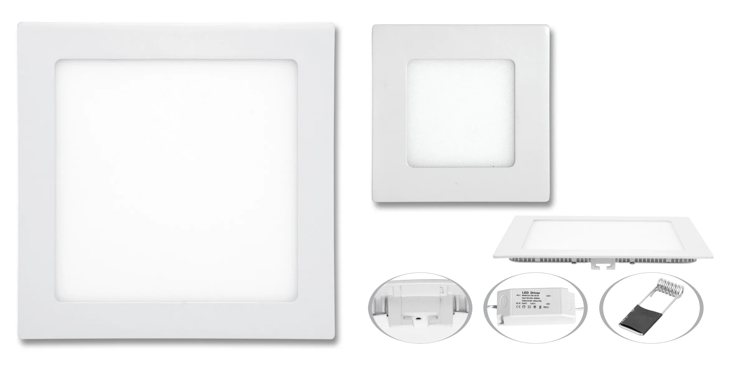 Ecoplanet LED vstavané svietidlo RAFA 225 x 225 x 10 mm Ecoplanet LED vstavané svietidlo RAFA 225 x 225 x 10 mm