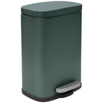 Spirella Nášľapný odpadkový kôš Akira, tmavo zelená matná, 5 l Spirella Nášľapný odpadkový kôš Akira, tmavo zelená matná, 5 l