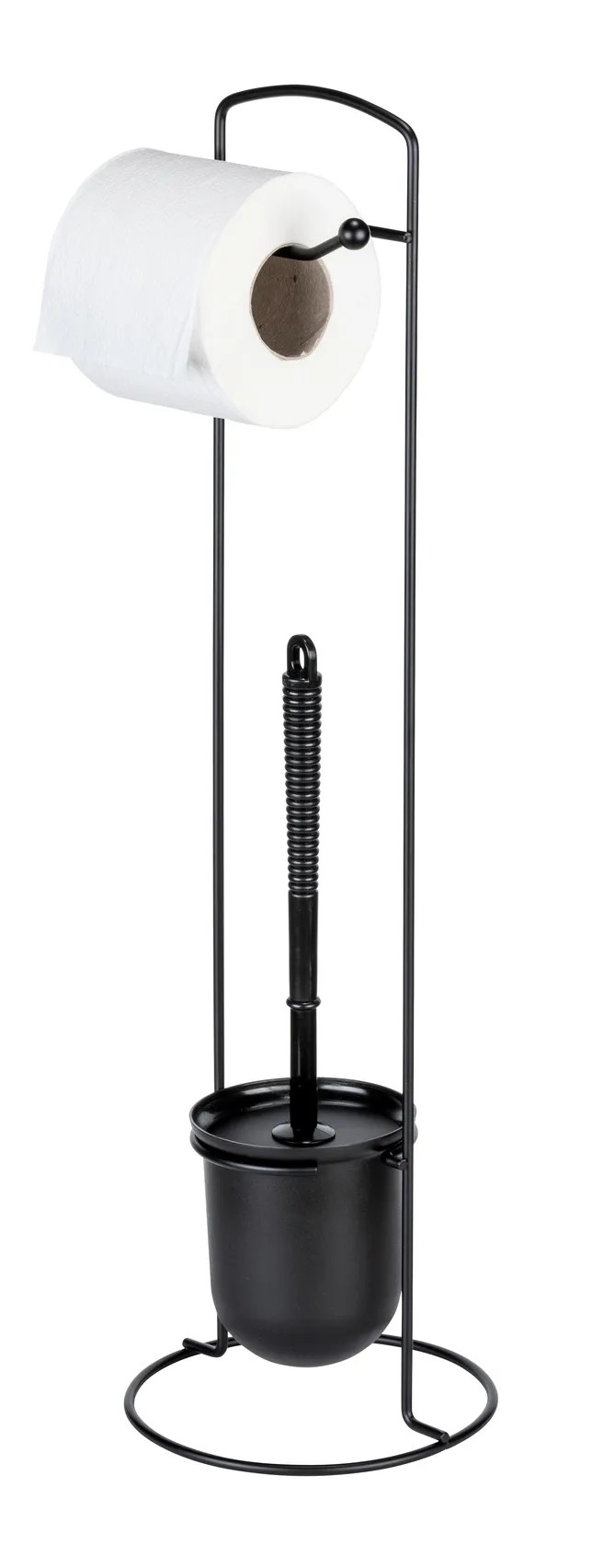 Allstar Súprava na čistenie toalety Zalea, čierna Allstar Súprava na čistenie toalety Zalea, čierna