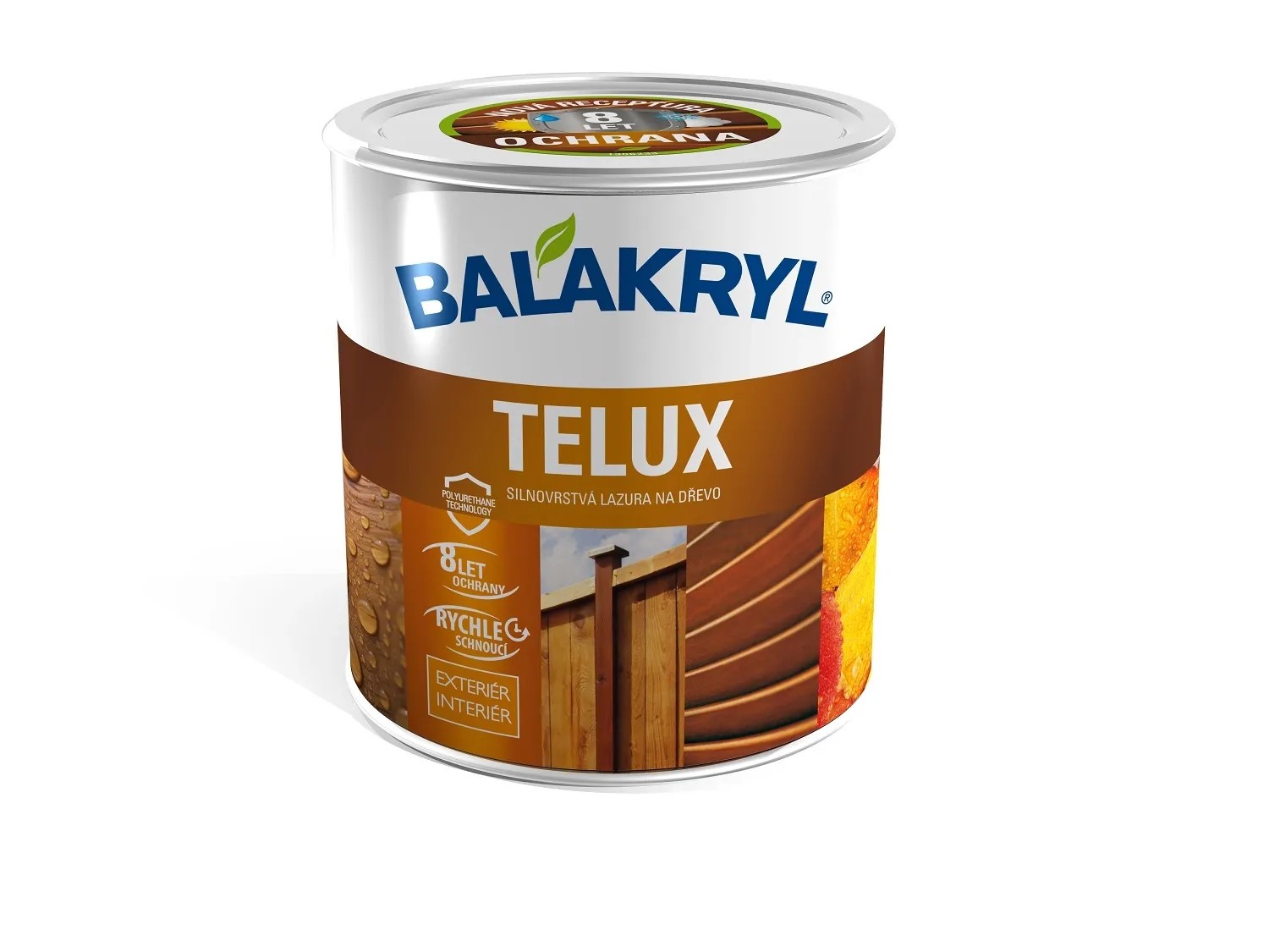 BALAKRYL Silnovrstvová lazúra na drevo Telux teak 0,7 kg BALAKRYL Silnovrstvová lazúra na drevo Telux teak 0,7 kg