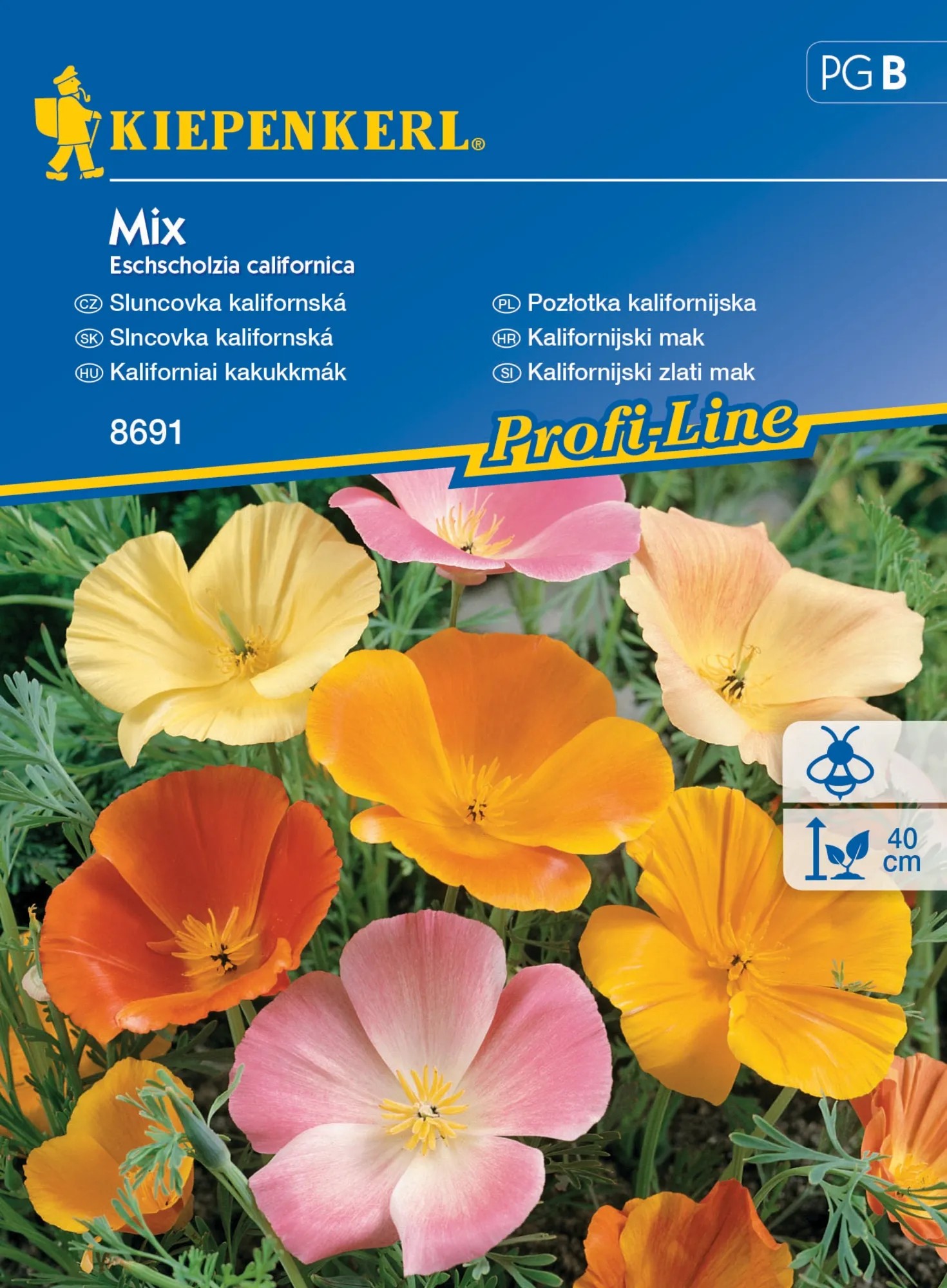 Kiepenkerl Semienka Slncovka kalifornská mix Kiepenkerl Semienka Slncovka kalifornská mix